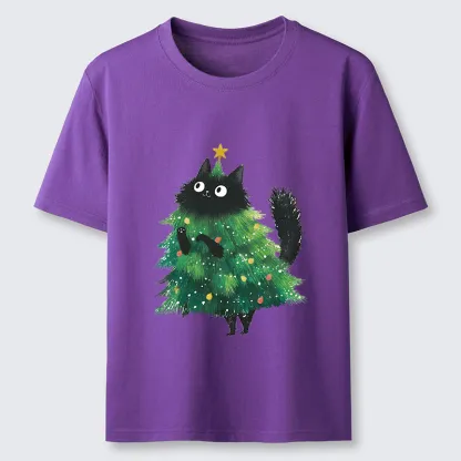 Tokyo-Tiger Christmas Tree Cat Japan Classic T-Shirt