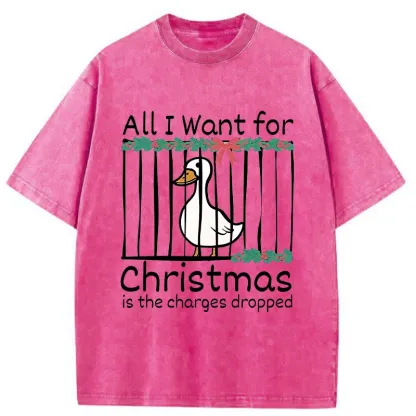 Tokyo-Tiger Christmas Stupid Goose Washed T-Shirt