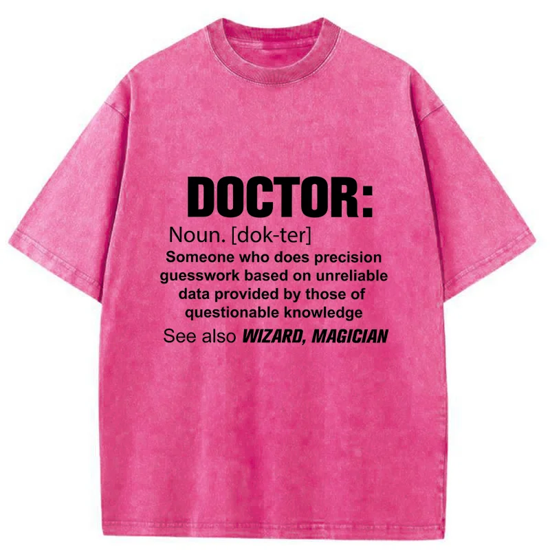 Tokyo-Tiger Doctor Funny Washed T-Shirt