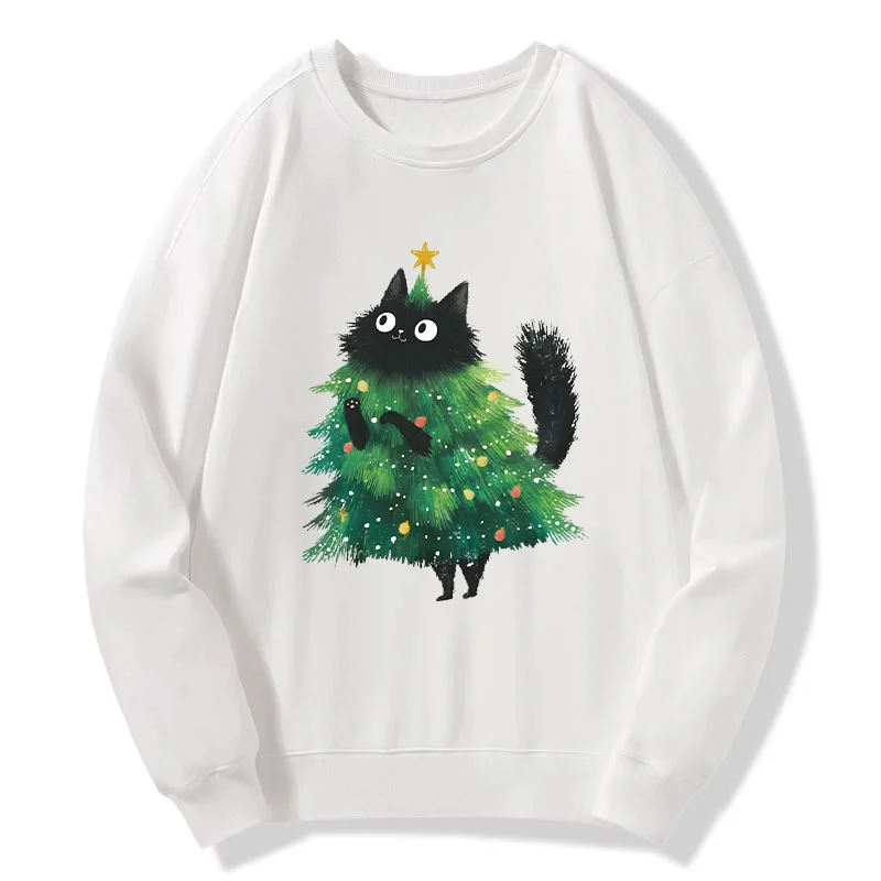 Tokyo-Tiger Christmas Tree Cat Japan Classic Sweatshirt