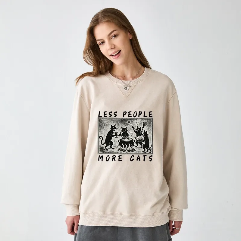 Tokyo-Tiger Cat Sacrifice Ceremony Washed Terry Sweatshirt