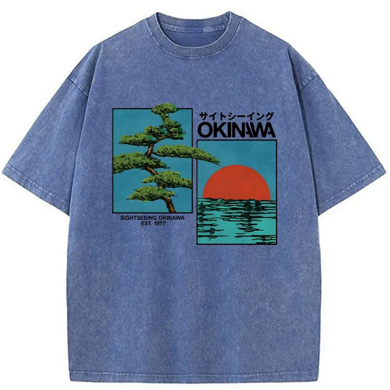 Tokyo-Tiger Japanese Bonsai Washed T-Shirt