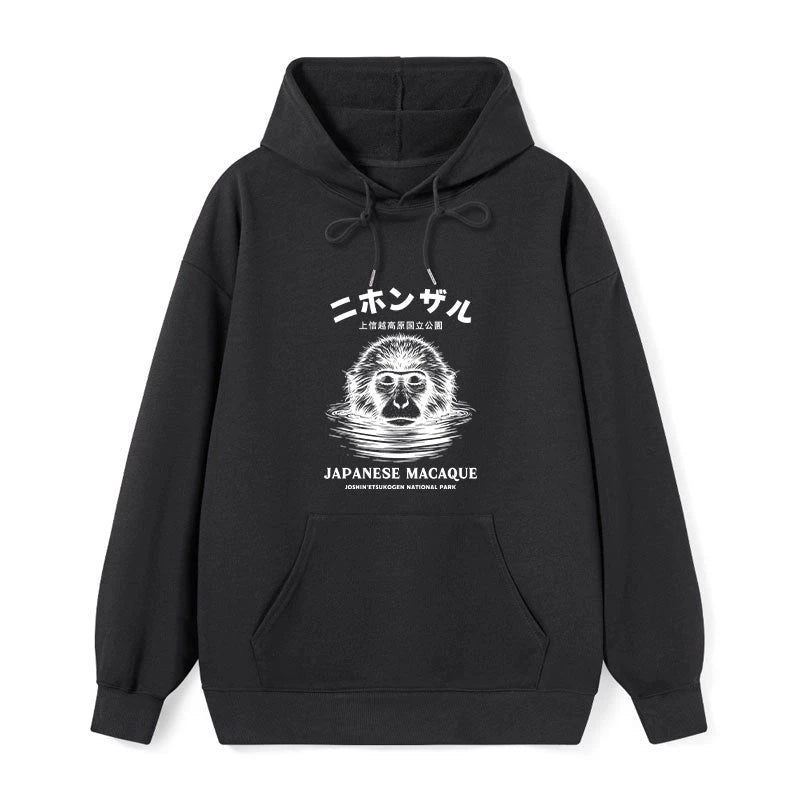 Tokyo-Tiger The Macaque Monkey In The Bath Japanese Classic Hoodie