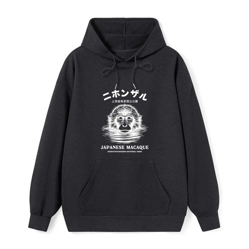 Tokyo-Tiger The Macaque Monkey In The Bath Japanese Classic Hoodie