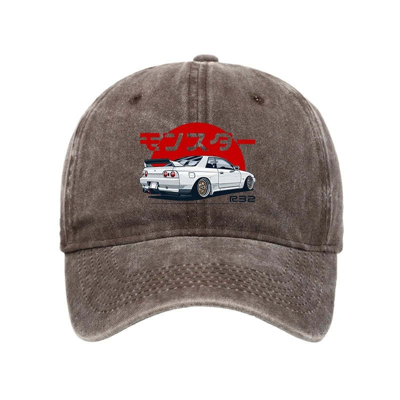 Tokyo-Tiger Monster. Skyline R32 GTR Washed Cap