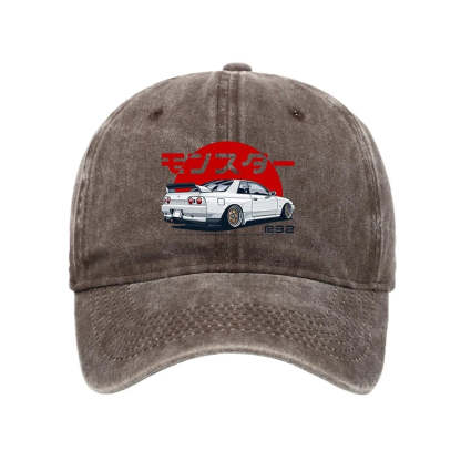 Tokyo-Tiger Monster. Skyline R32 GTR Washed Cap
