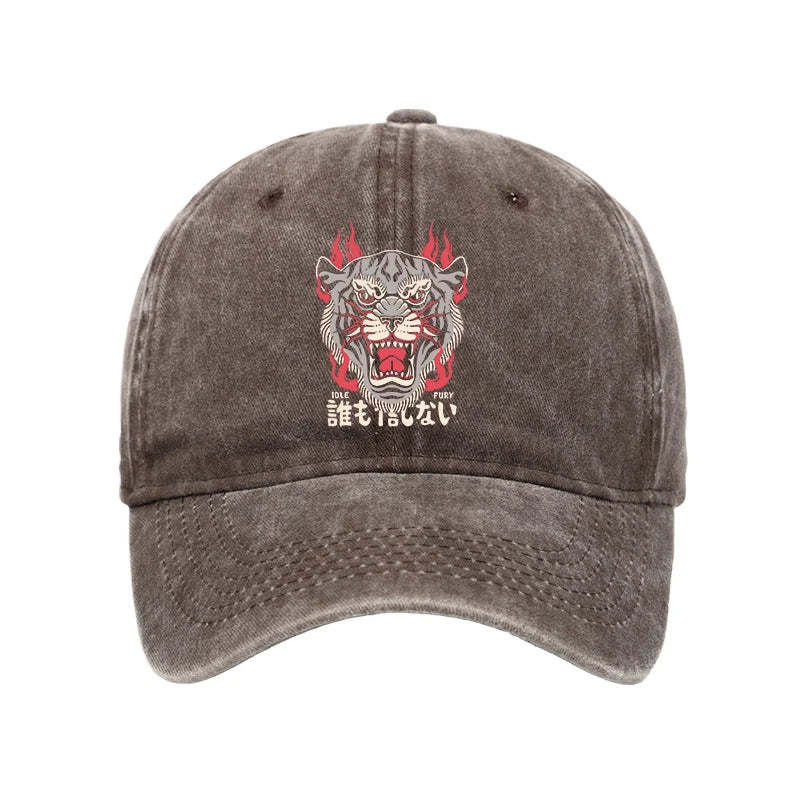 Tokyo-Tiger Retro Tiger Japanese Washed Cap Sale