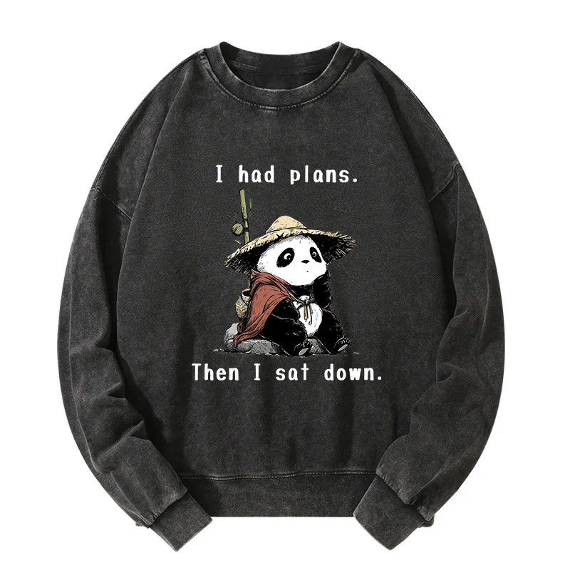 Tokyo-Tiger The Maybe Later Panda Washed Sweatshirt