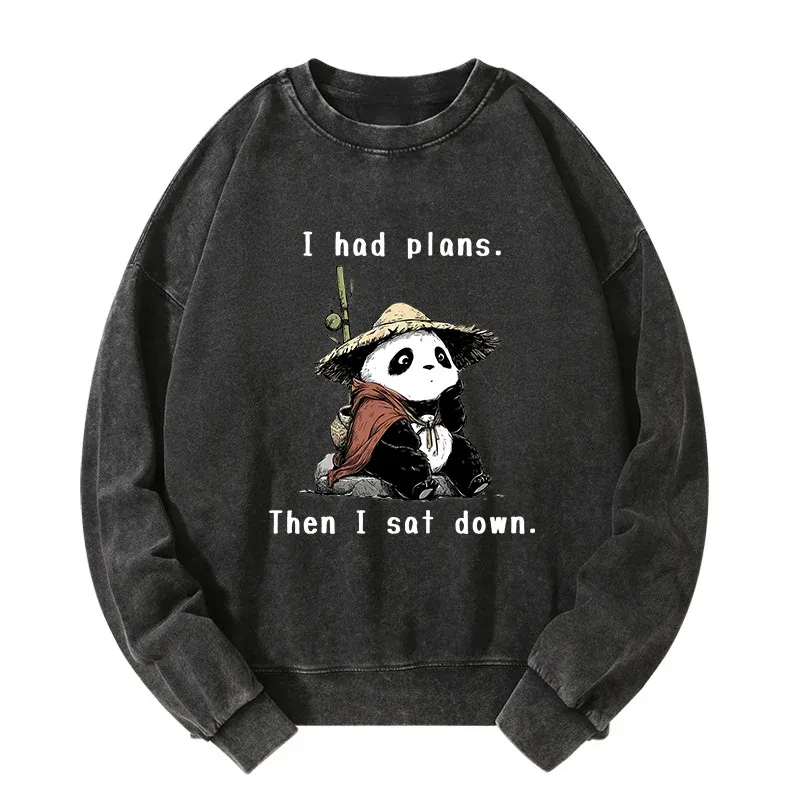 Tokyo-Tiger The Maybe Later Panda Washed Sweatshirt