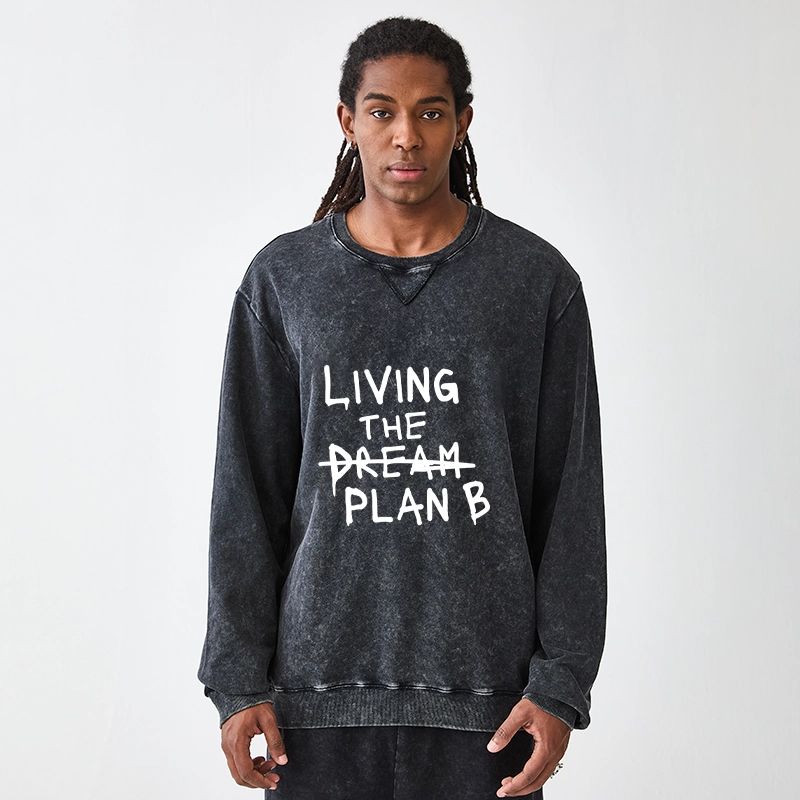 Tokyo-Tiger Implement Plan B Washed Terry Sweatshirt