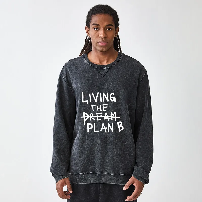Tokyo-Tiger Implement Plan B Washed Terry Sweatshirt
