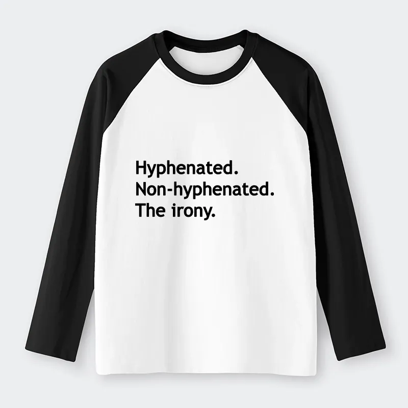 Tokyo-Tiger Hyphenated Funny Raglan Long Sleeve T-shirt