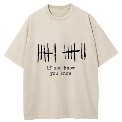 Tokyo-Tiger If You Know You Know Washed T-Shirt