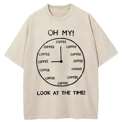 Tokyo-Tiger Coffee Time Washed T-Shirt