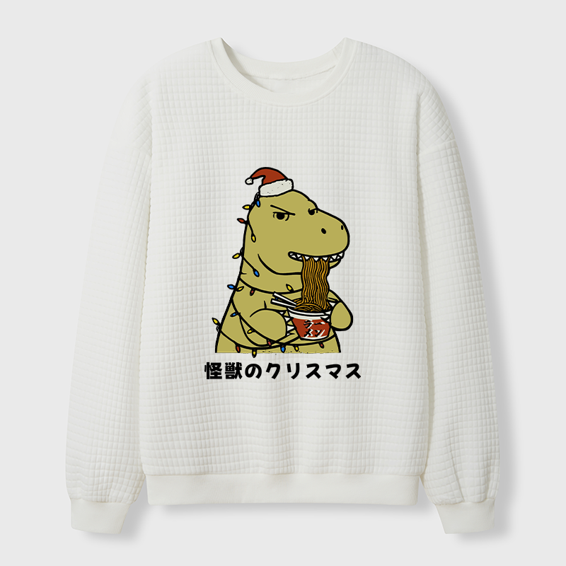 Tokyo-Tiger The Monsters’ Christmas Waffle Sweatshirt