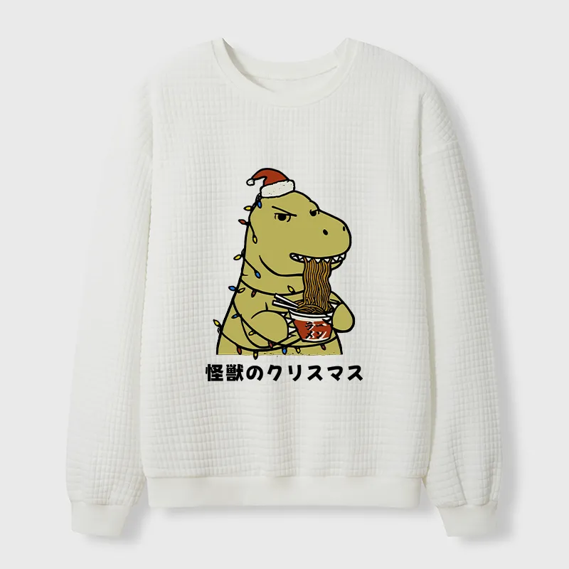 Tokyo-Tiger The Monsters’ Christmas Waffle Sweatshirt