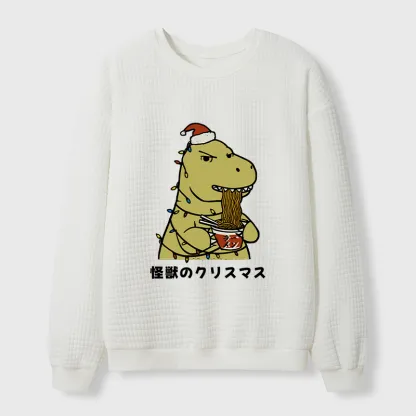 Tokyo-Tiger The Monsters’ Christmas Waffle Sweatshirt