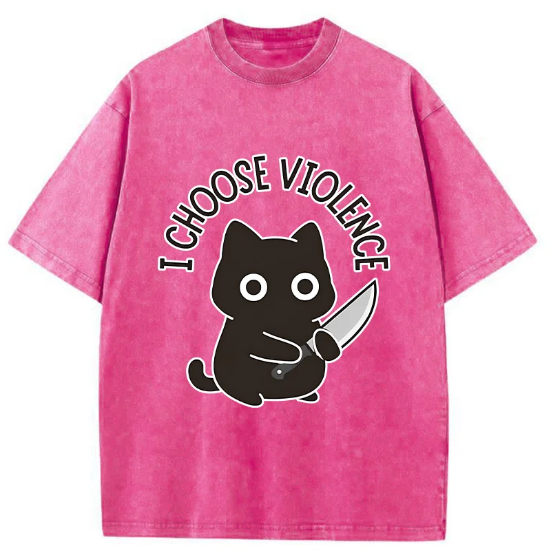 Tokyo-Tiger Threat Of The Black Cat Washed T-Shirt