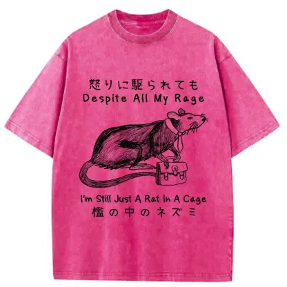 Tokyo-Tiger I'm A Rat In A Cage Washed T-Shirt