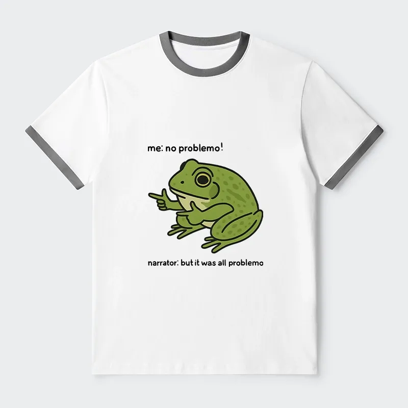 Tokyo-Tiger Stupid Frog Meme Trim T-Shirt