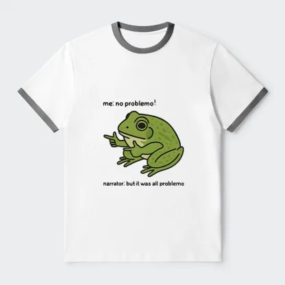 Tokyo-Tiger Stupid Frog Meme Trim T-Shirt