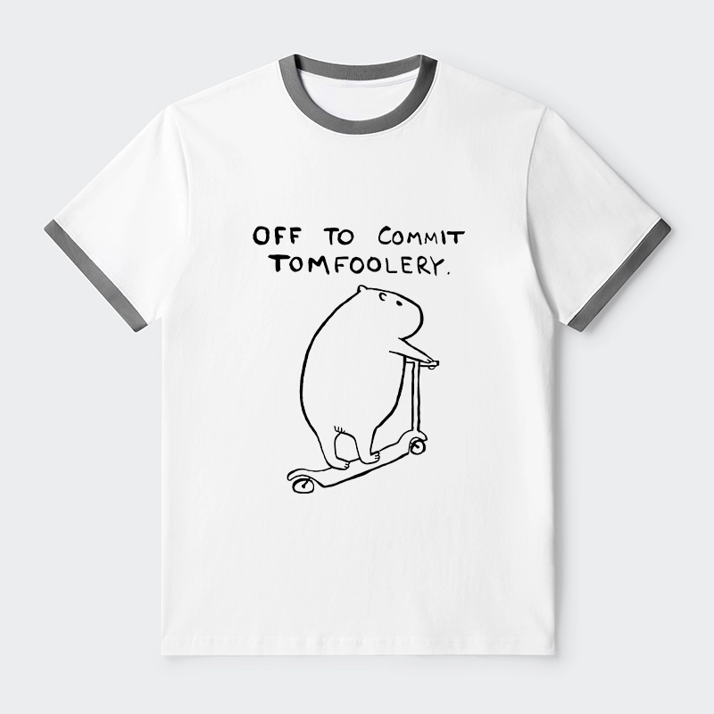 Tokyo-Tiger Capybara Is Ready To Do Something Bad Trim T-Shirt