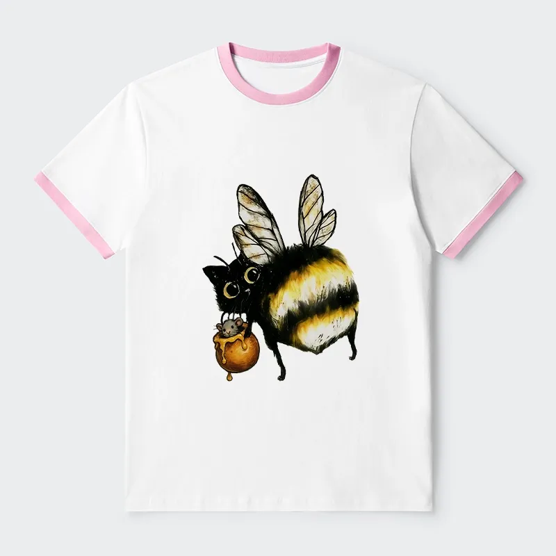 Tokyo-Tiger Cute Catbee Butt Trim T-Shirt