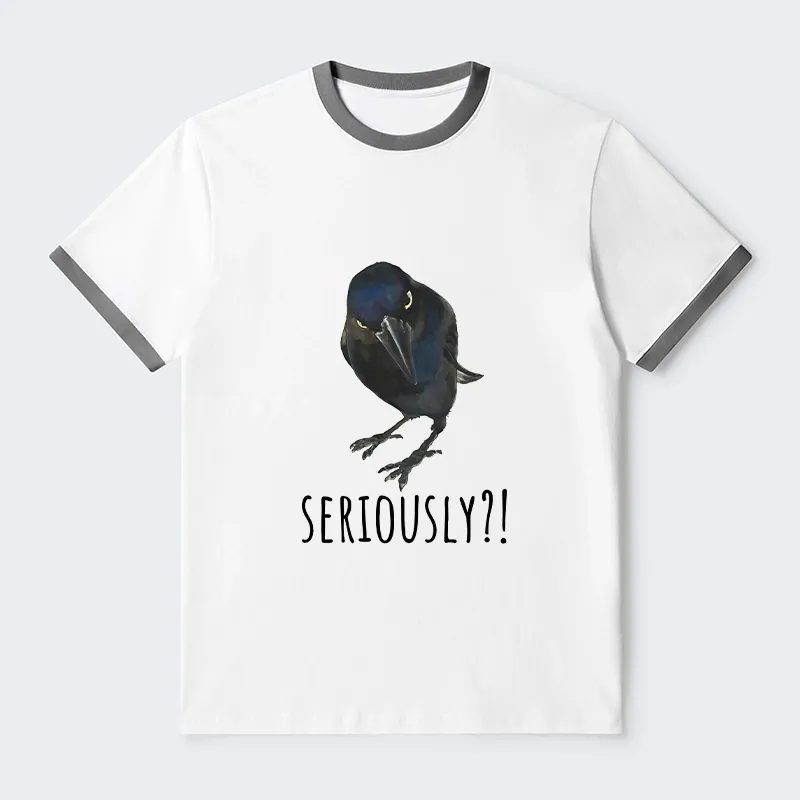 Tokyo-Tiger Raven's Question Trim T-Shirt