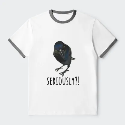 Tokyo-Tiger Raven's Question Trim T-Shirt