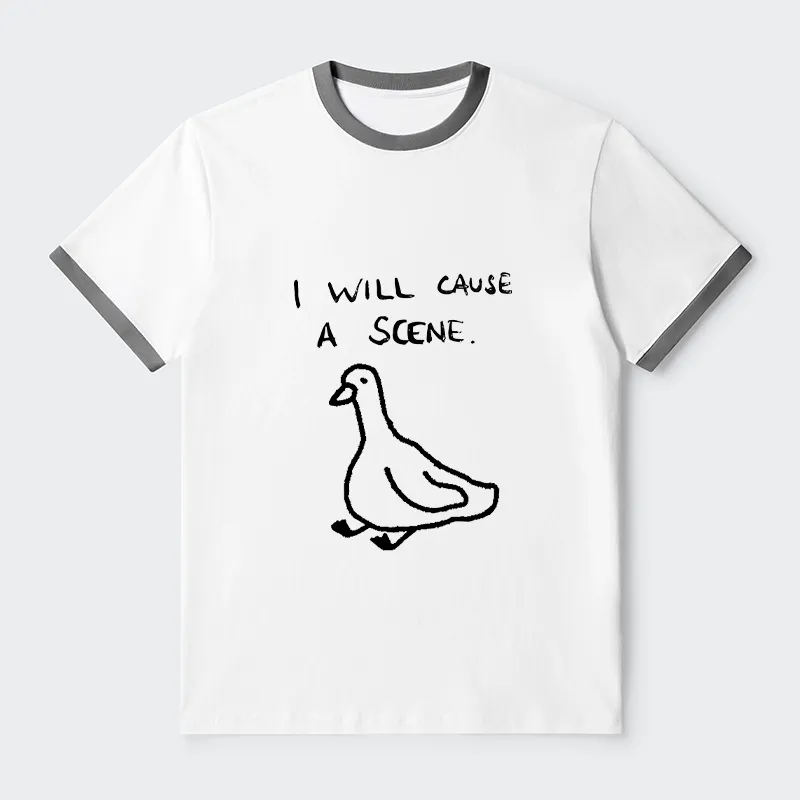 Tokyo-Tiger Stupid Goose Funny Japan Retro Trim T-Shirt