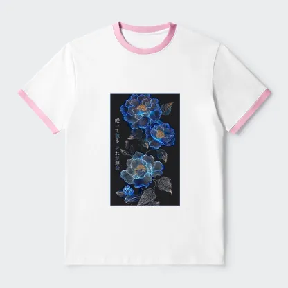 Tokyo-Tiger The Sea Of Flowers In The Darkness Trim T-Shirt