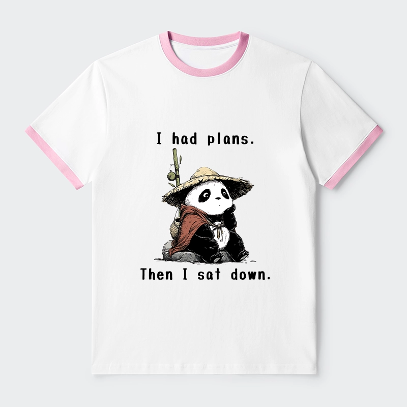 Tokyo-Tiger The Maybe Later Panda Trim T-Shirt