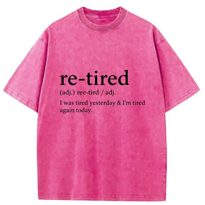Tokyo-Tiger Re-Tired Funny Washed T-Shirt