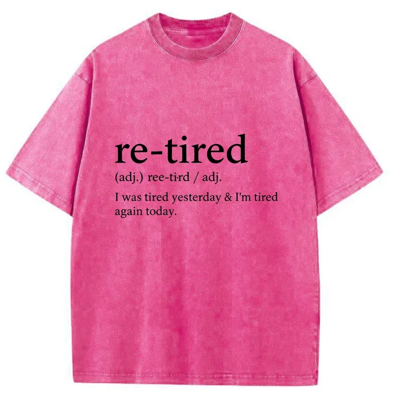 Tokyo-Tiger Re-Tired Funny Washed T-Shirt