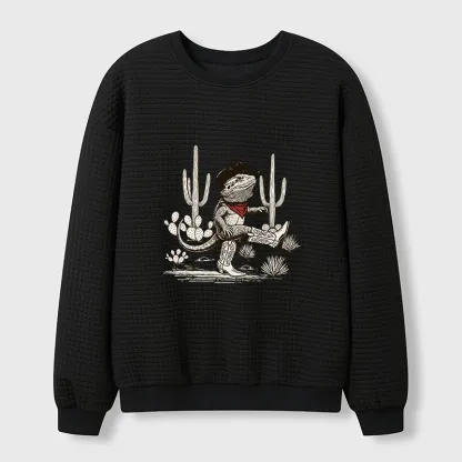 Tokyo-Tiger Cowboy Of The Desert Waffle Sweatshirt