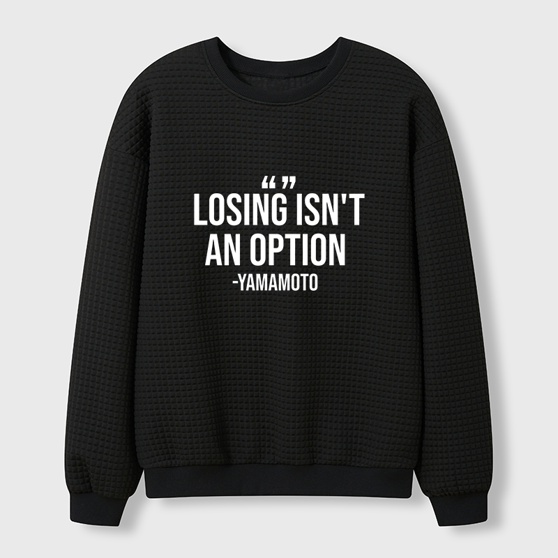 Tokyo-Tiger Baseball Quotes Waffle Sweatshirt