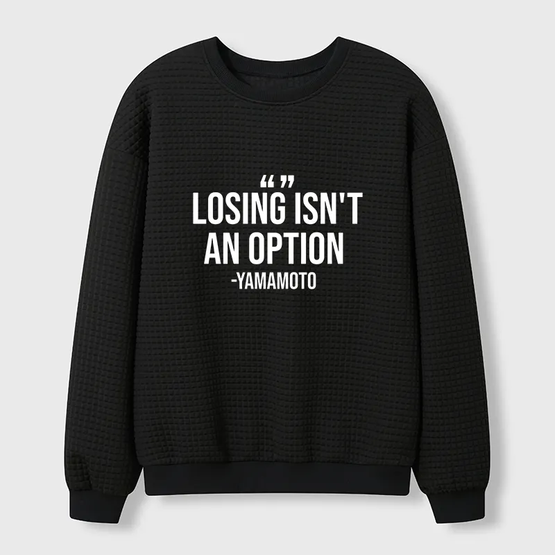 Tokyo-Tiger Baseball Quotes Waffle Sweatshirt