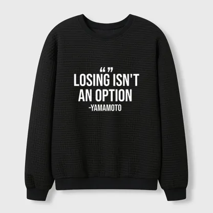 Tokyo-Tiger Baseball Quotes Waffle Sweatshirt