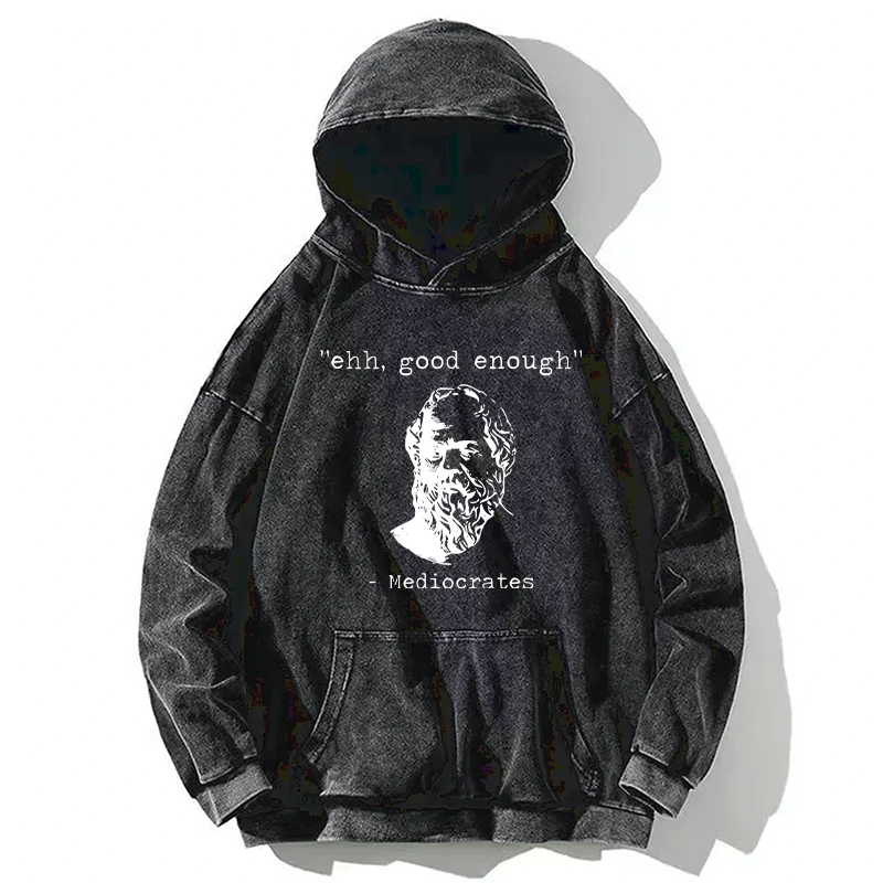 Tokyo-Tiger Mediocrates Meme Washed Hoodie