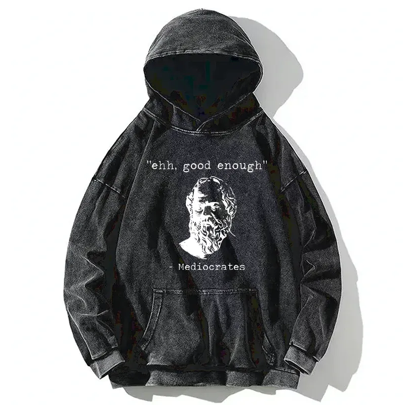 Tokyo-Tiger Mediocrates Meme Washed Hoodie
