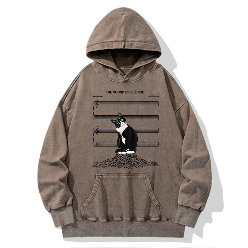 Tokyo-Tiger The Sound Of Silence Washed Hoodie