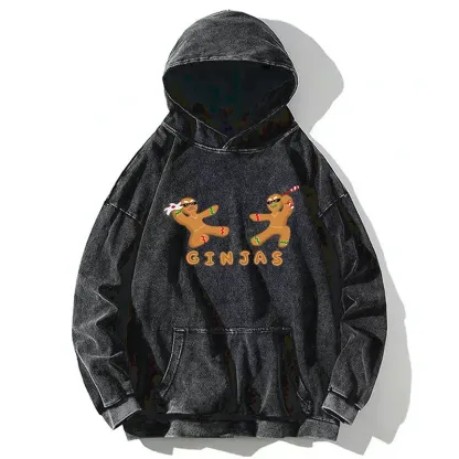 Tokyo-Tiger Gingerbread Ninja Washed Hoodie