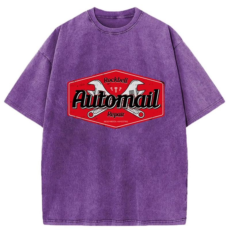 Tokyo-Tiger Rockbell Automail Japanese Washed T-Shirt
