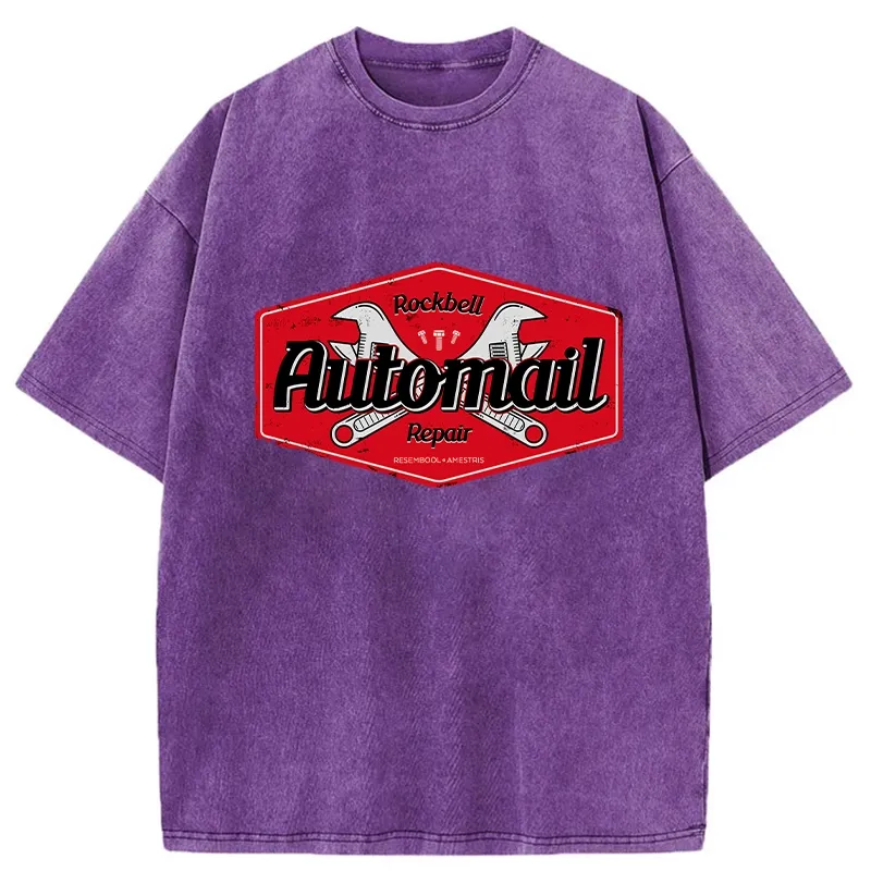 Tokyo-Tiger Rockbell Automail Japanese Washed T-Shirt
