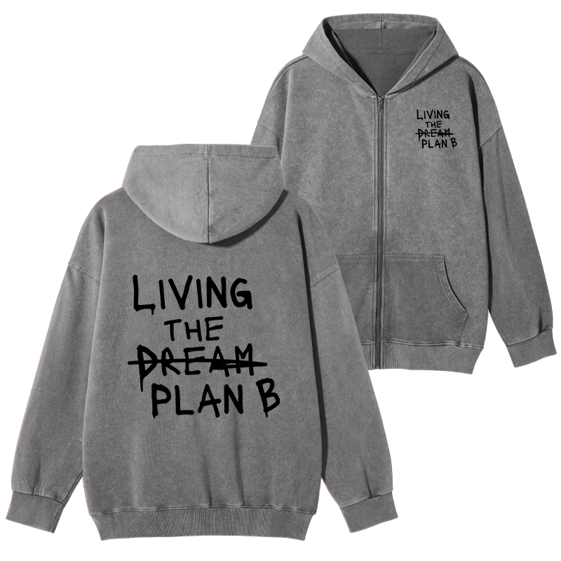 Tokyo-Tiger Implement Plan B Washed Zip Hoodie
