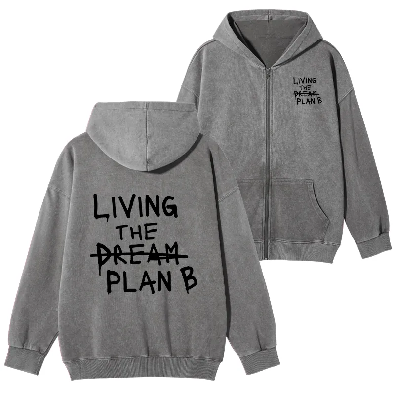 Tokyo-Tiger Implement Plan B Washed Zip Hoodie Sale