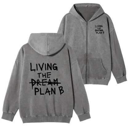 Tokyo-Tiger Implement Plan B Washed Zip Hoodie