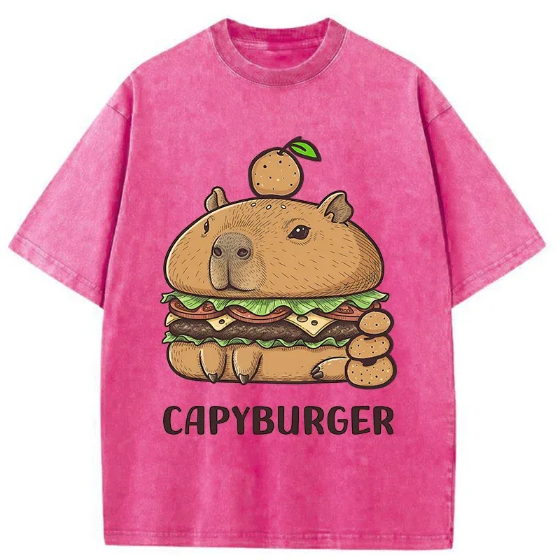 Tokyo-Tiger Capyburger Washed T-Shirt