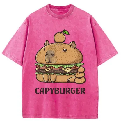 Tokyo-Tiger Capyburger Washed T-Shirt