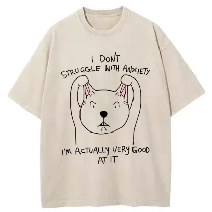 Tokyo-Tiger Cats Without Anxiety Washed T-Shirt